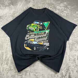 Diamonds & Chrome Cottonwood Square Car Show Graphic T-Shirt Mens 3XL